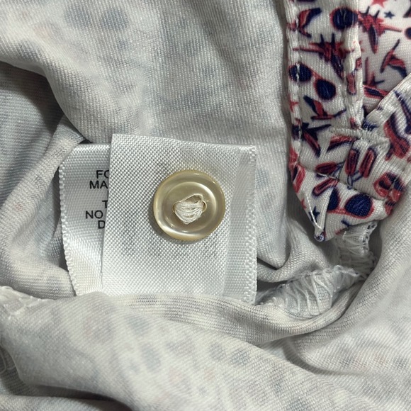 Peter Millar Summer Comfort Red Blue Golf Aviation Performance Polo Shirt Large - Picture 8 of 8